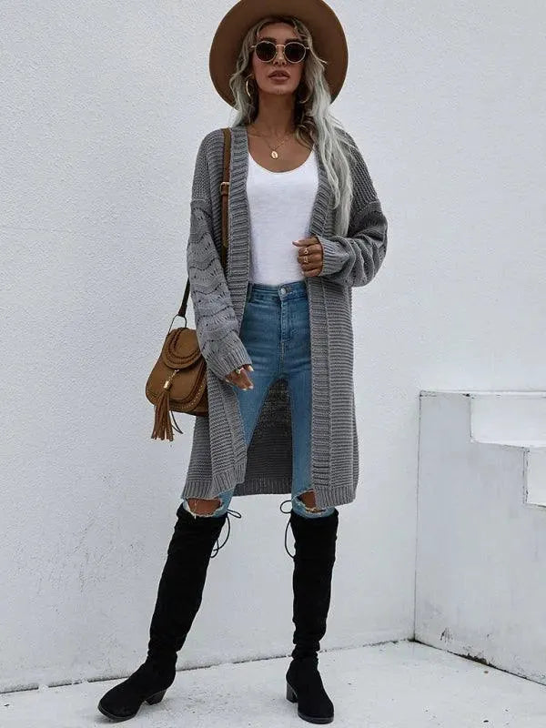 Drune | Strick Lang Frauen Strickjacke Pullover
