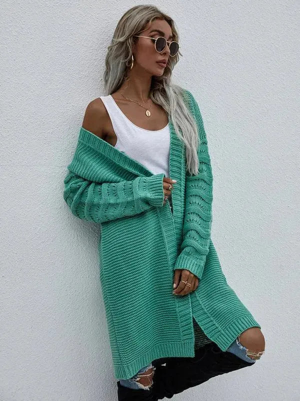 Drune | Strick Lang Frauen Strickjacke Pullover