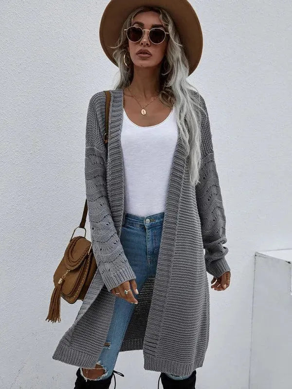 Drune | Strick Lang Frauen Strickjacke Pullover