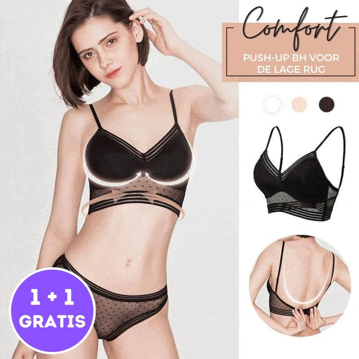 Drune | Bequemer Push up Bh Mit Niedrigem Rücken