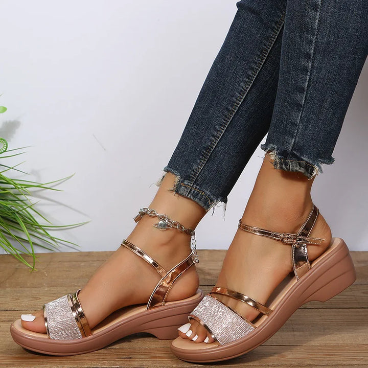 Drune | Orthopädische Sandalen mit Keilabsatz