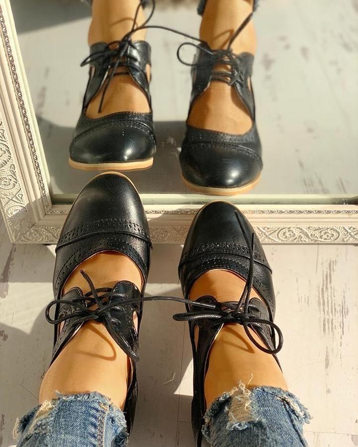 Drune | Weinlese Schuhe für Damen Stilvolle Komfortschuhe Im Retro Look