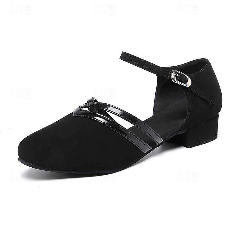 Drune | Moderne Tanzschuhe für Damen - Schwarz - Hochwertiges Wild