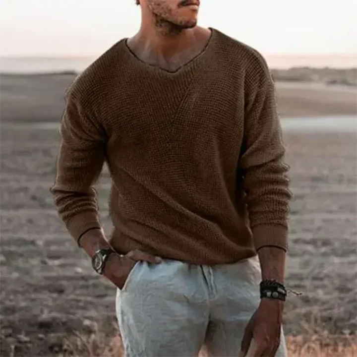 Drune | Wärmer Herren Strickpullover mit langen Ärmeln