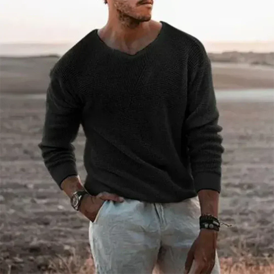 Drune | Wärmer Herren Strickpullover mit langen Ärmeln