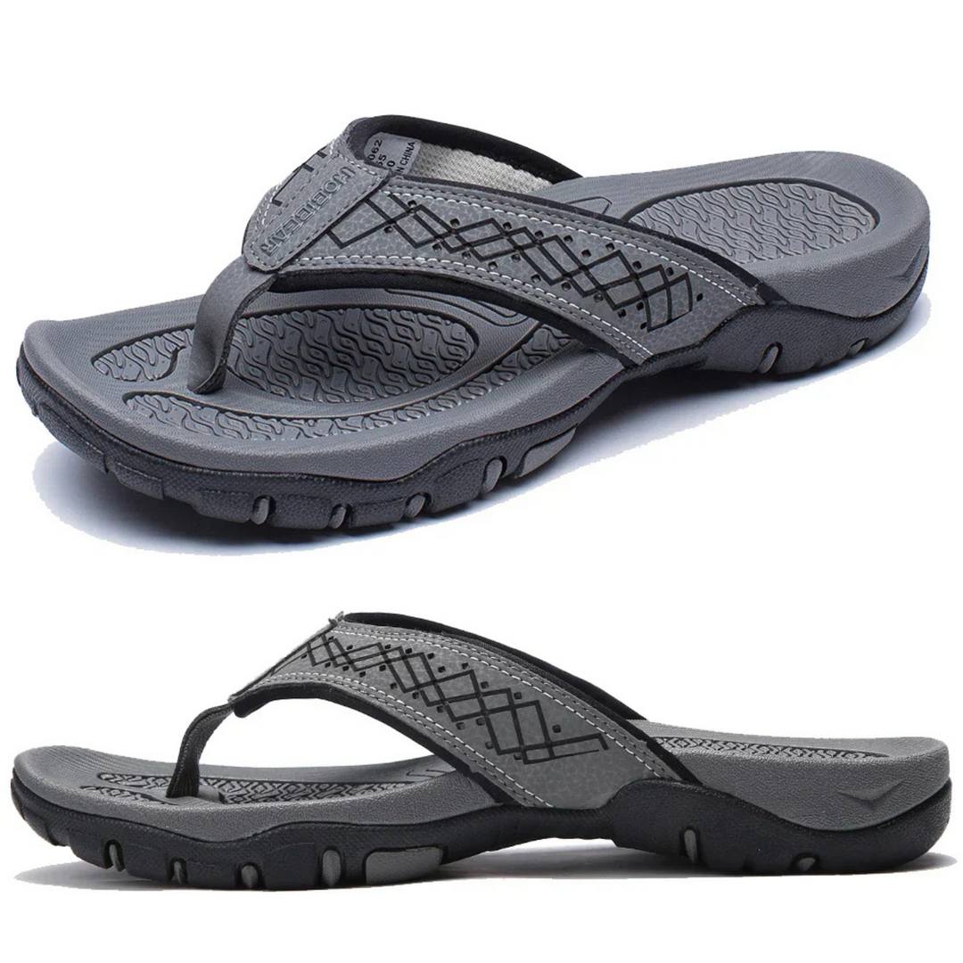 Drune | Herren Schwarz Outdoor Sandalen Robust