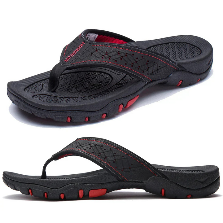 Drune | Herren Schwarz Outdoor Sandalen Robust