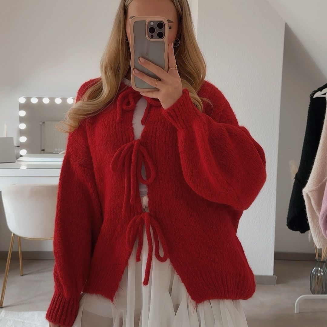 Drune | Strickjacke Mit Schleifen