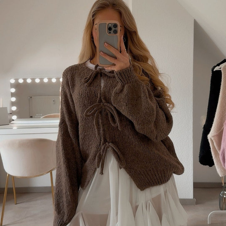 Drune | Strickjacke Mit Schleifen