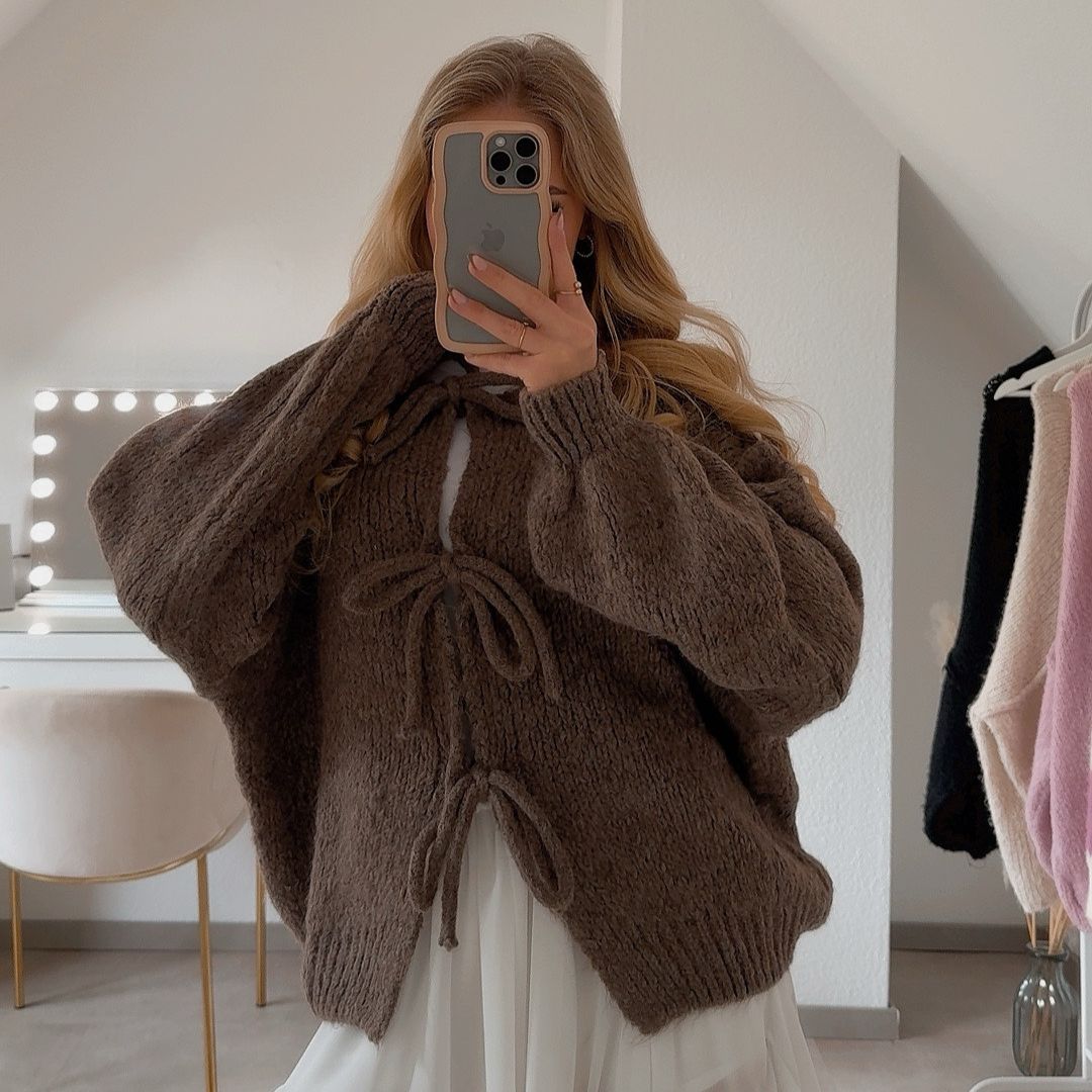 Drune | Strickjacke Mit Schleifen