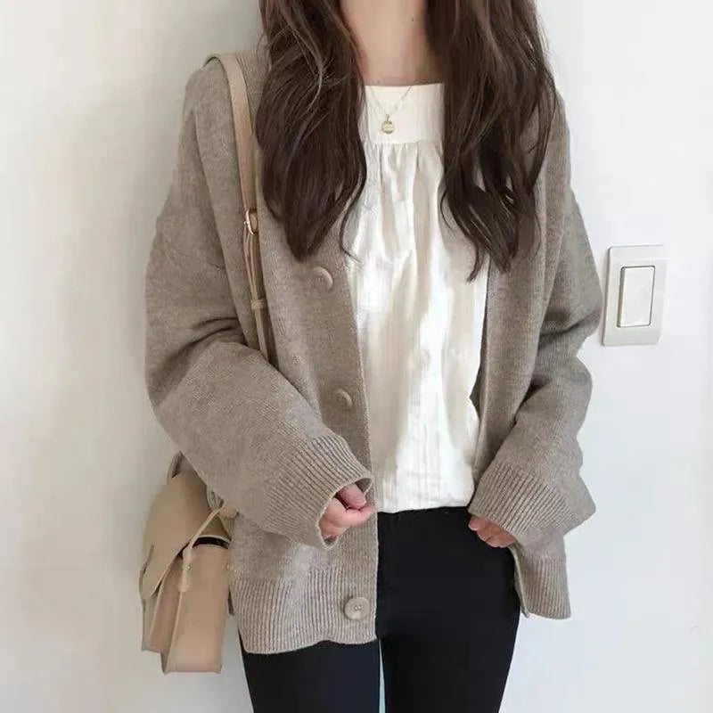 Drune | Übergroßer Strickjacke Pullover für Frauen
