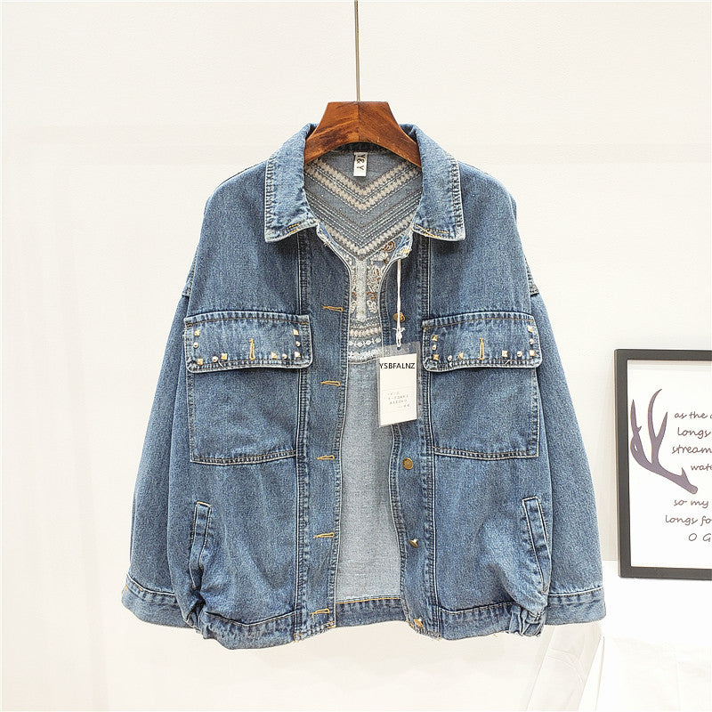 Drune | Jeansjacken Mit Blumenmuster Für Damen