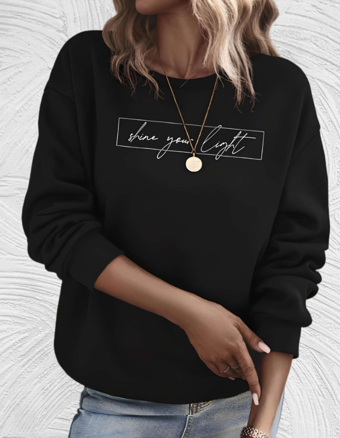 Drune | Oversized Damenpullover mit Rundhalsausschnitt