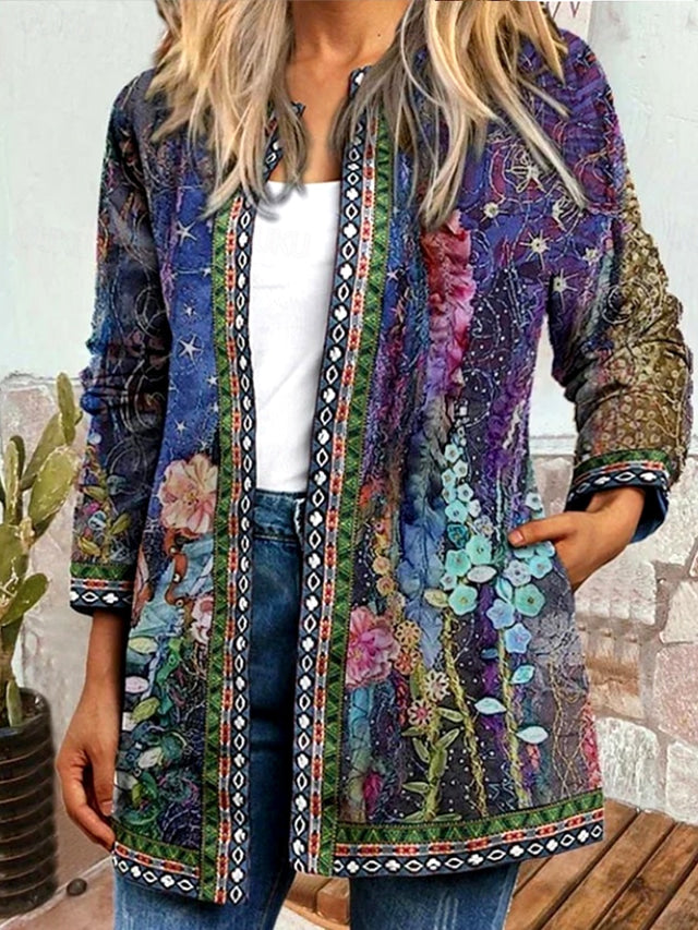 Drune | Weit Farbige Vintage Damenjacke