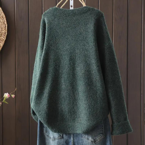 Drune | Modische Strickjacke mit Blumenmuster für Frauen