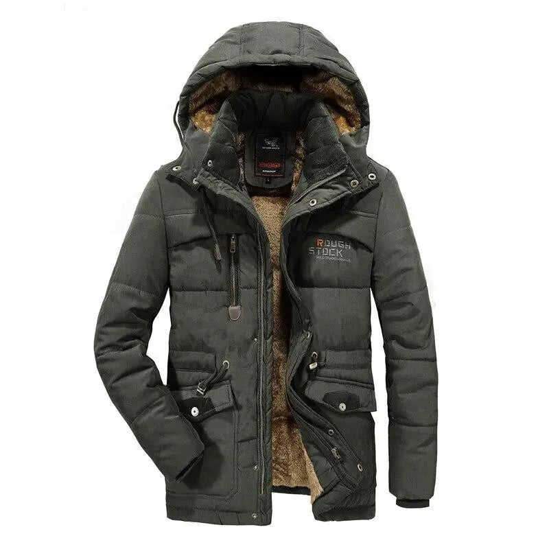 Drune | Winterjacke mit Kapuze für Herren Stil: Eleganz und Wärme