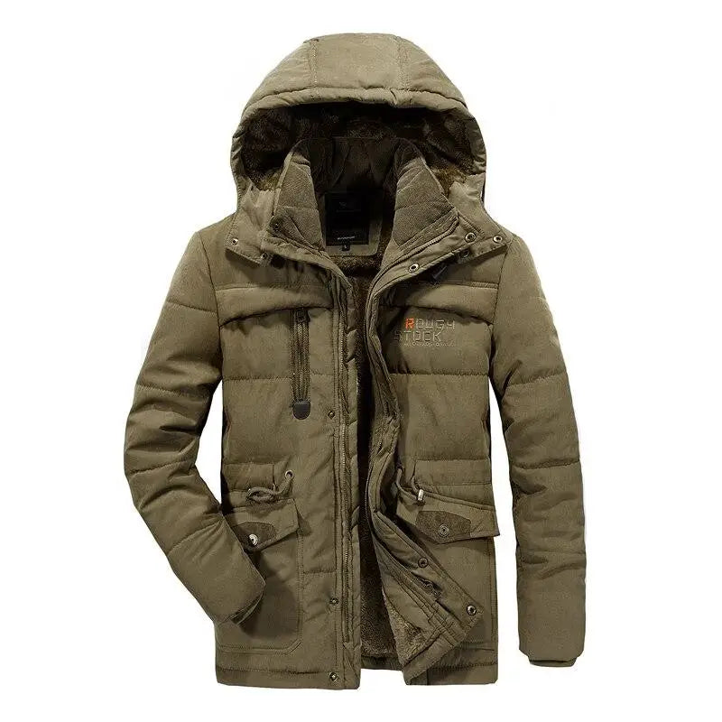 Drune | Winterjacke mit Kapuze für Herren Stil: Eleganz und Wärme