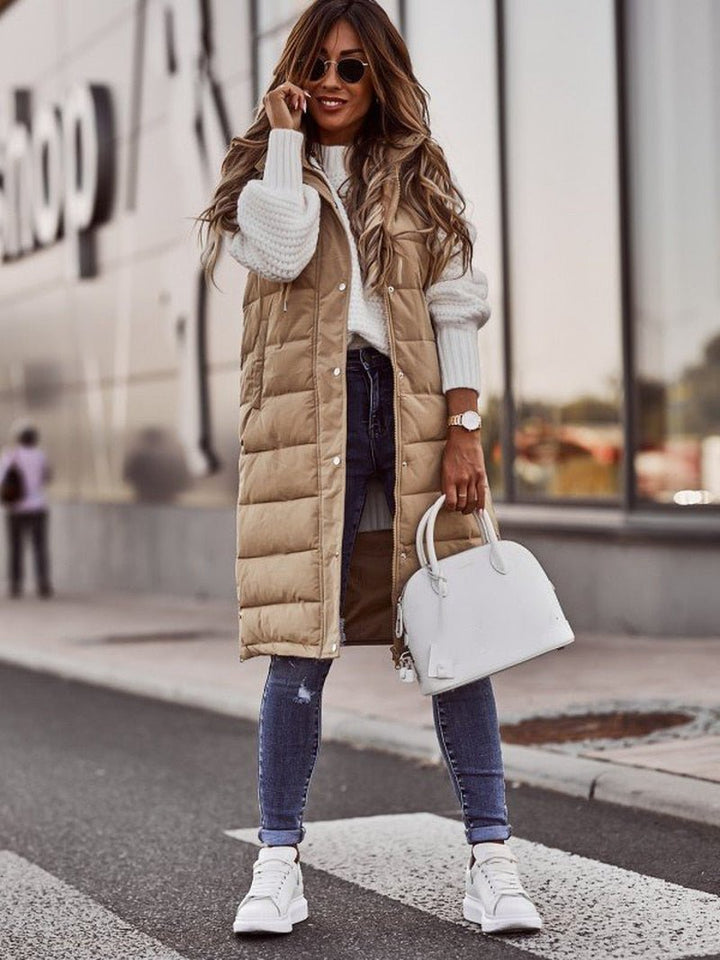 Drune | Langer Bodywarmer Weste Camilla