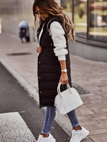 Drune | Langer Bodywarmer Weste Camilla
