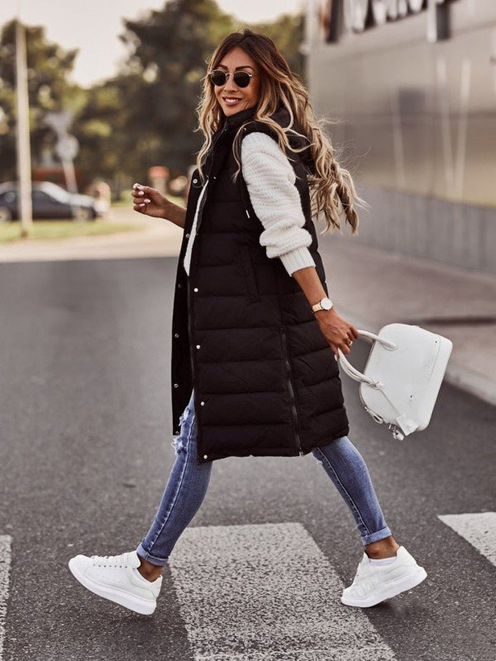 Drune | Langer Bodywarmer Weste Camilla