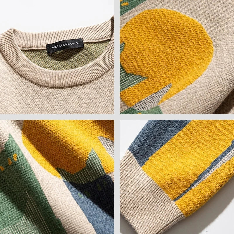 Drune | Gemusterter Pullover für einen gemütlichen und stilvollen Look