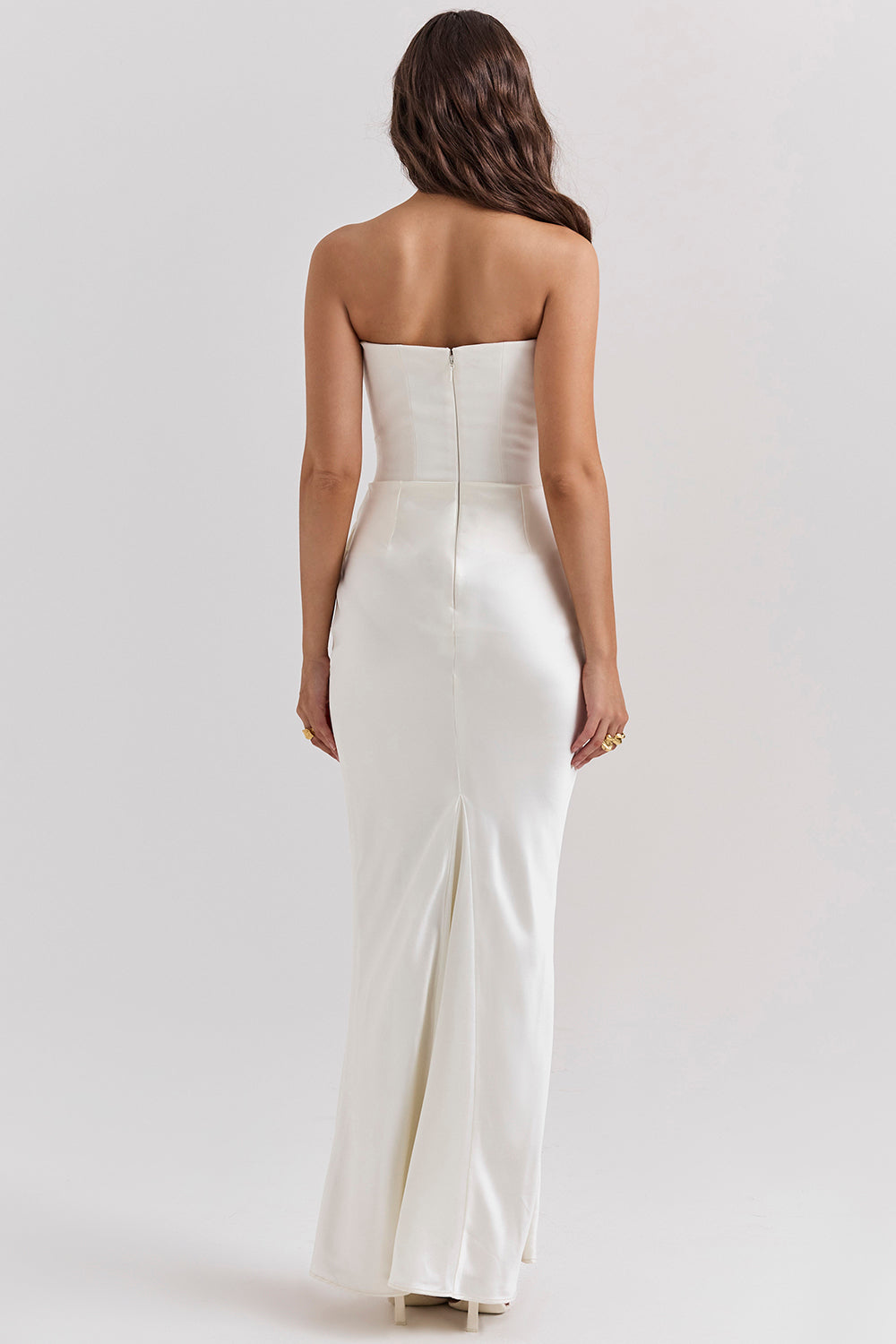 Drune | Trägerloses Korsett Maxi Kleid
