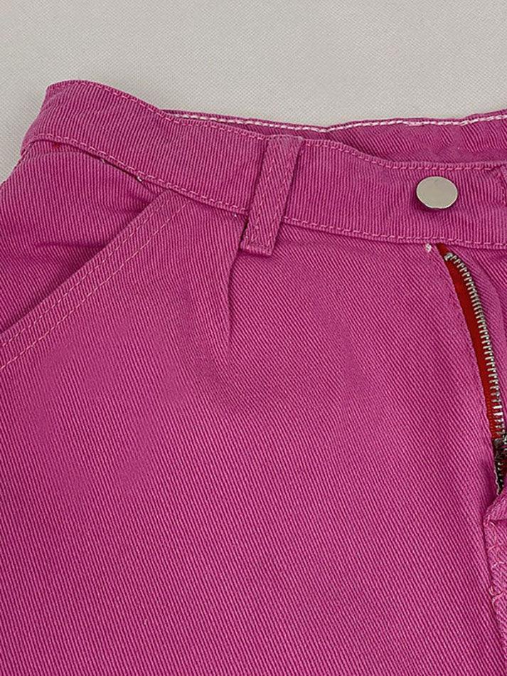 Drune | Rosa Lässige Lockere Boyfriendjeans