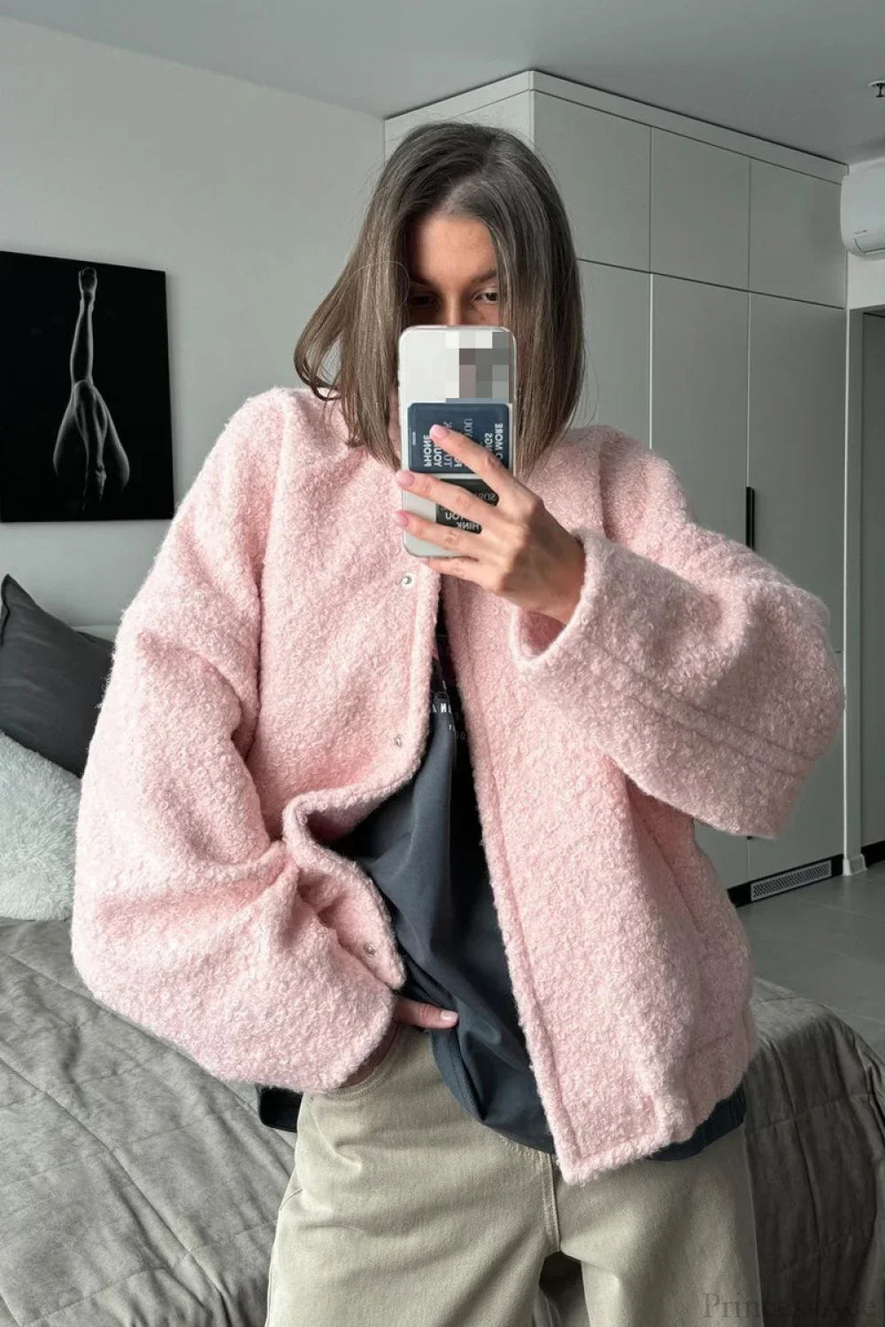 Drune | Freizeitschalkragen Fleece-Jacke