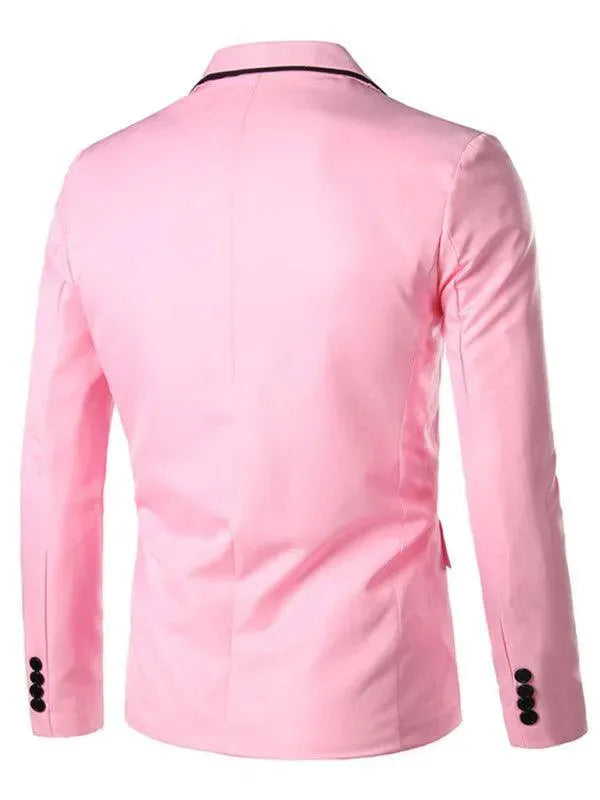 Drune | Pink Slim Fit Herren Blazer