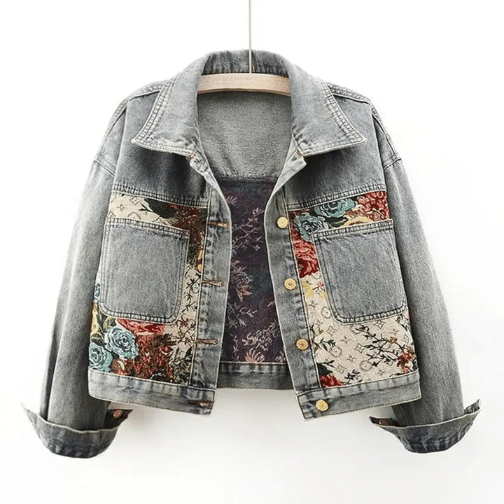 Drune | Floral Denim Jacke