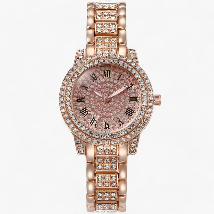 Drune | Rund Zirconia Steine Uhr