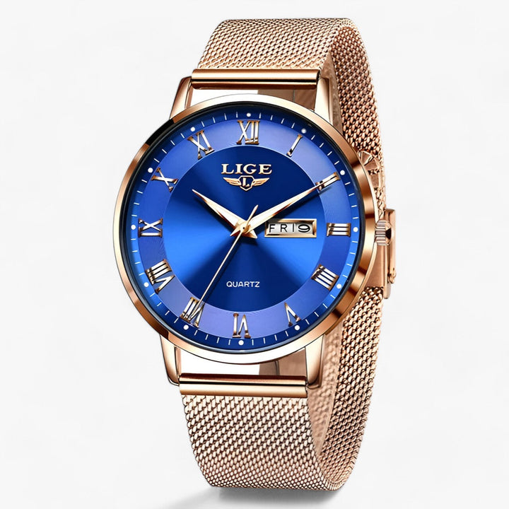 Drune | Elegantes Stahl Mesh Uhr
