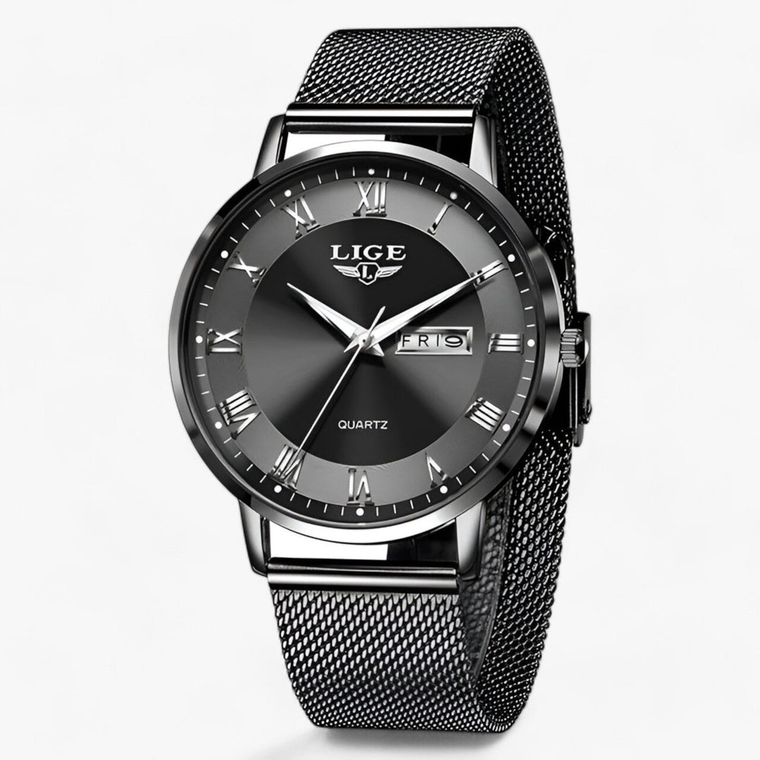 Drune | Elegantes Stahl Mesh Uhr