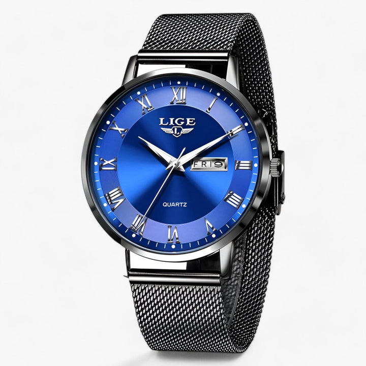 Drune | Elegantes Stahl Mesh Uhr