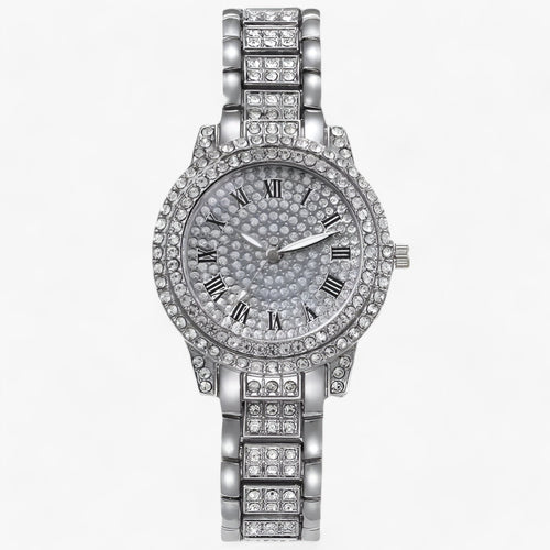 Drune | Rund Zirconia Steine Uhr