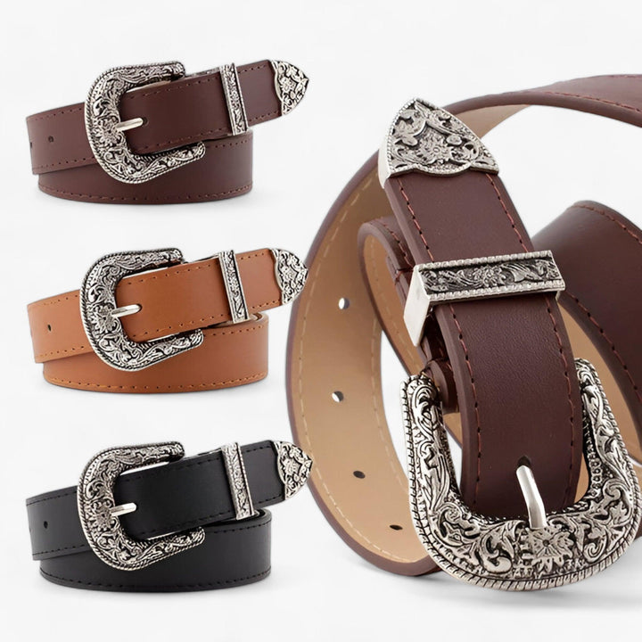 Drune | Western Ledergürtel Weinlese Stil & Langlebiges Design Für Frauen