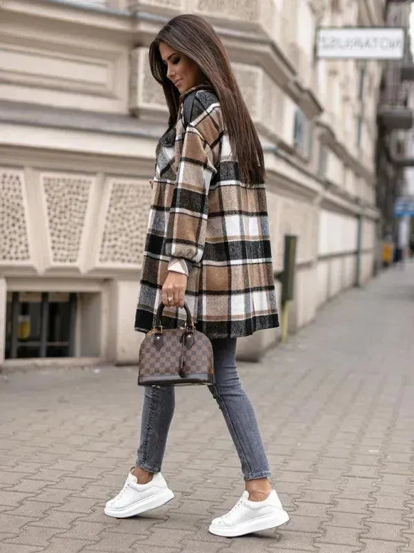 Drune | Karierter Hemdjacke Damen