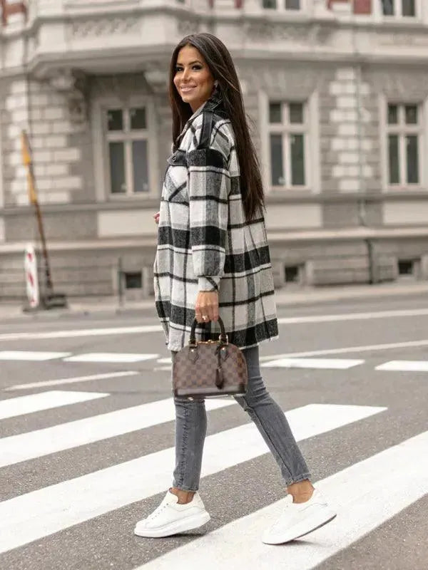 Drune | Karierter Hemdjacke Damen