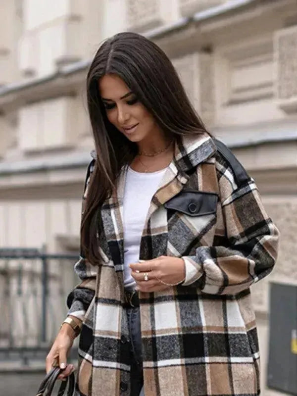 Drune | Karierter Hemdjacke Damen