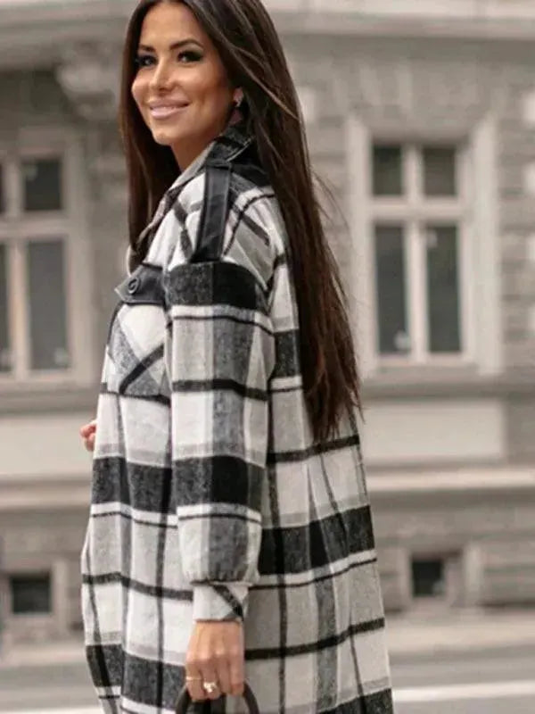 Drune | Karierter Hemdjacke Damen