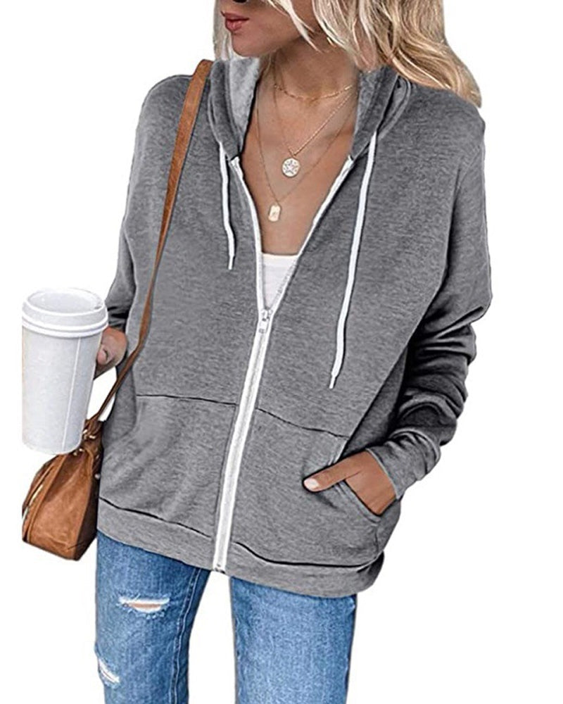 Drune | Schlichter Damen Hoodie mit Taschen