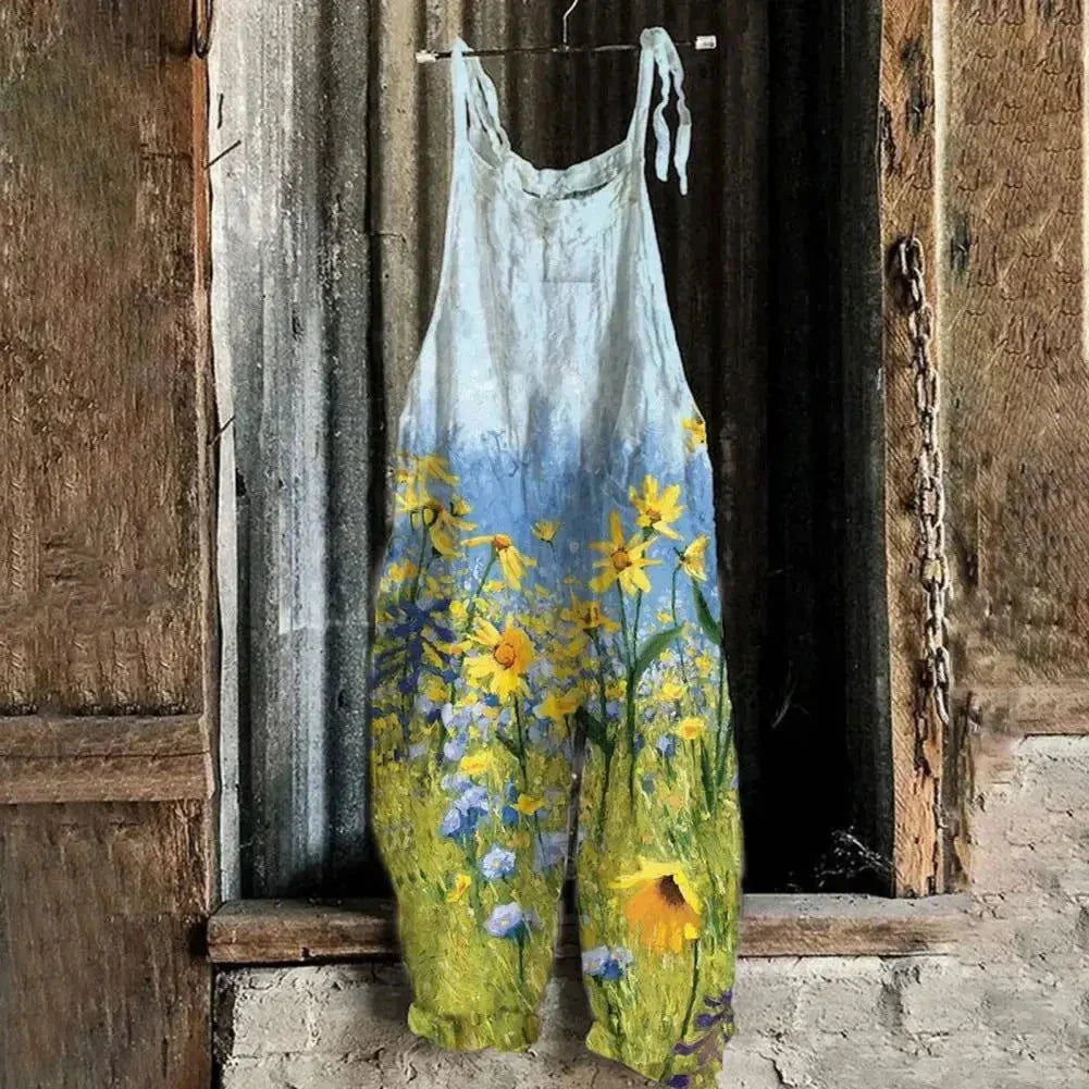 Drune | Latzhose Jeans Blume