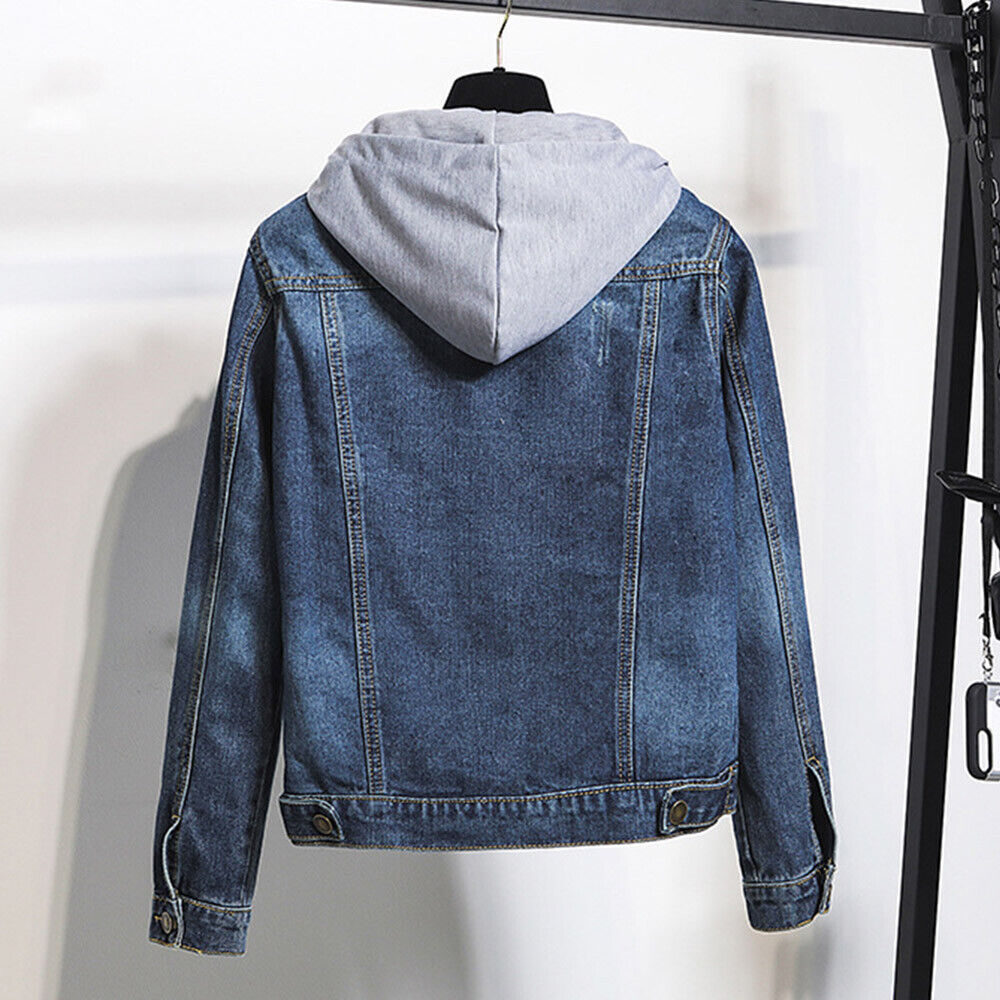 Drune | Plus Size Kapuzen-Denimjacke - Stilvoll & Bequem