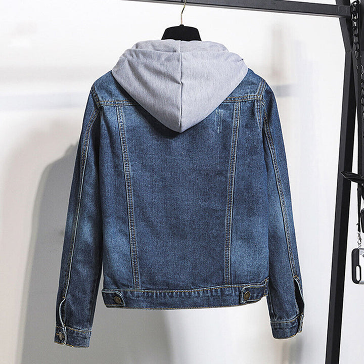 Drune | Plus Size Kapuzen-Denimjacke - Stilvoll & Bequem