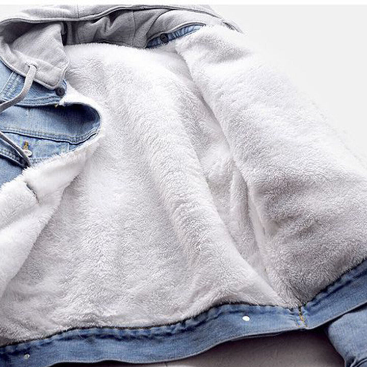 Drune | Plus Size Kapuzen-Denimjacke - Stilvoll & Bequem