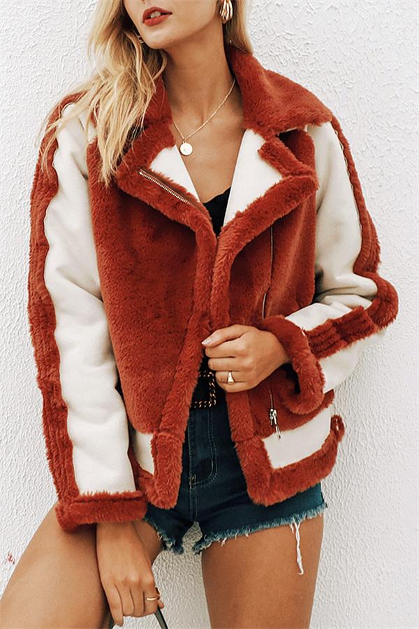 Drune | Kunstpelz Reißverschlussjacke