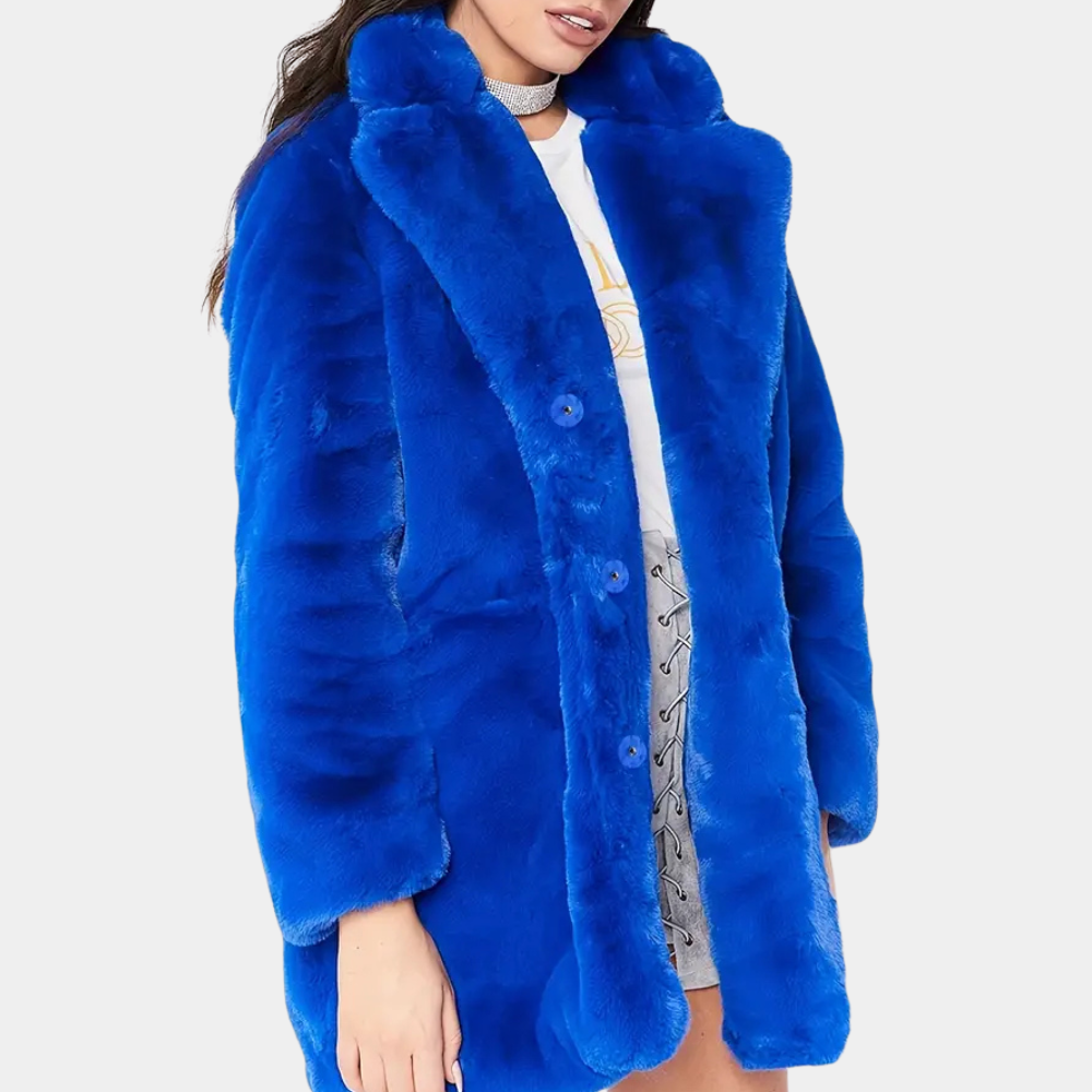 Drune | Eleganter Winterplüschmantel für Damen