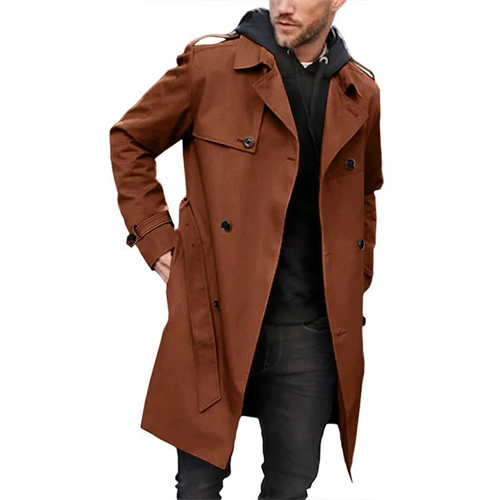 Drune | Trenchcoat Taillierte Passform Doppelreiher Gürtel Atmungsaktiver Stoff