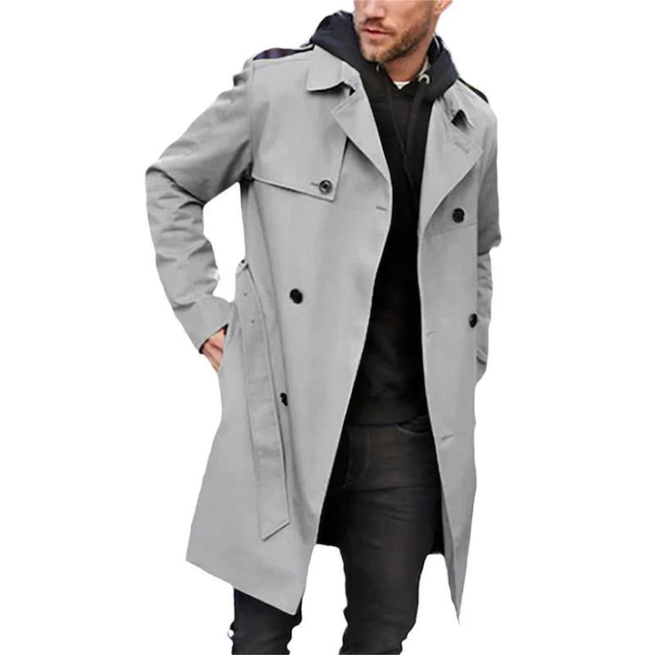 Drune | Trenchcoat Taillierte Passform Doppelreiher Gürtel Atmungsaktiver Stoff