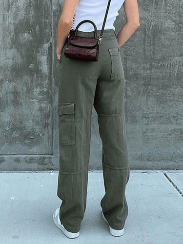 Drune | Taschenveredelte Gerade Cargojeans